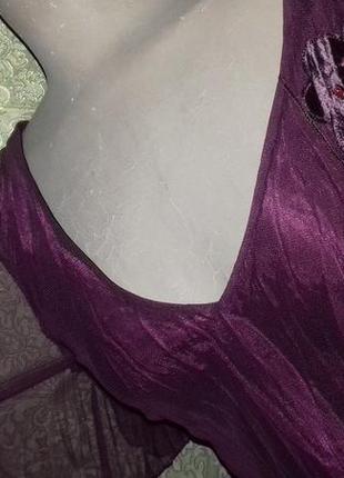 Шалено красивий костюм кольору марсала з аплікацією від marks & spencer3 фото