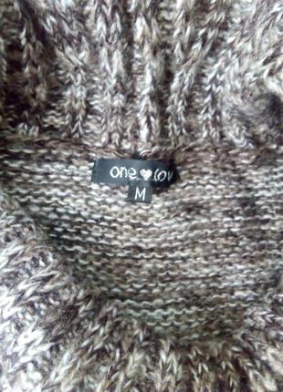 Теплый свитер, коричневый свитер3 фото