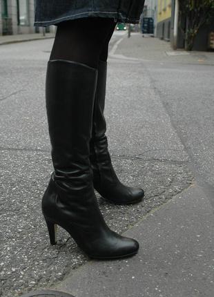 Кожаные деми сапоги 40 размер