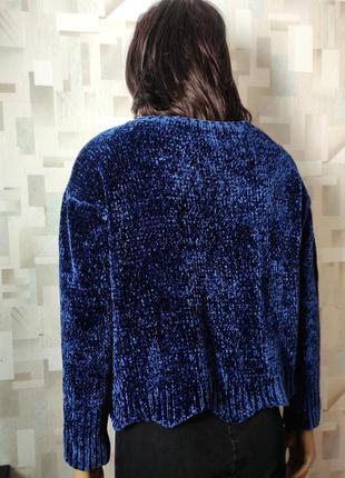 Стильный плюшевый свитер джемпер оверсайз с вышивкой от  wild flower8 фото
