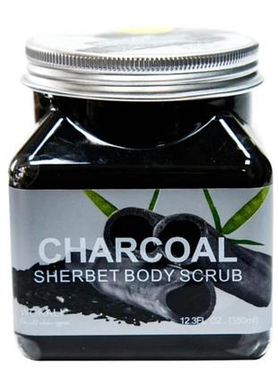 Скраб для тіла wokali charcoal sherbet body scrub2 фото