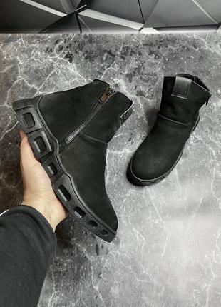 🔥💣зимние  ботинки угги натуральная замша на меху3 фото