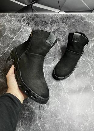 🔥💣зимние  ботинки угги натуральная замша на меху2 фото