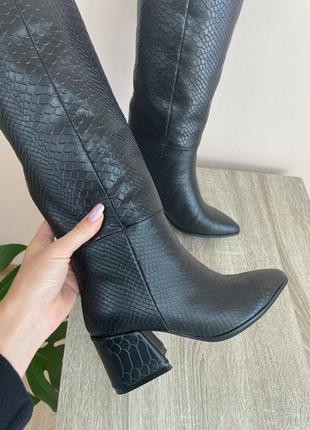 Lux обувь! сапоги женские деми зима натуральная кожа замша италия