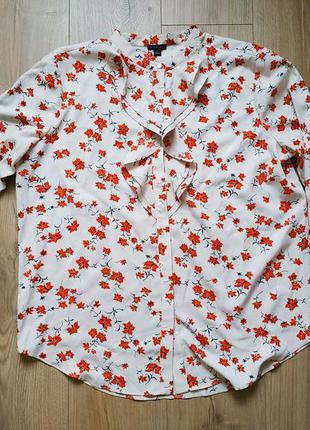 Класна жіноча легка блуза з квітковим принтом ann taylor/ женская блуза/ блузка3 фото