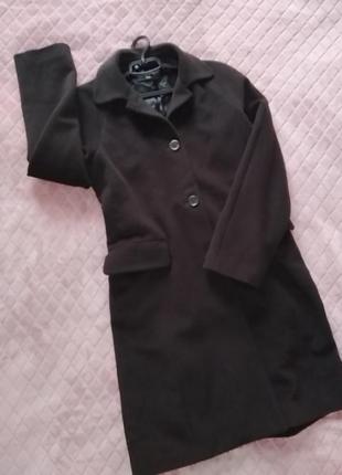 Hugo boss пальто шерсть+ангора+кашгора
