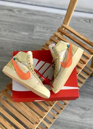 Чоловічі кросівки nike blazer mid off white