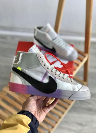 Чоловічі кросівки nike blazer mid off white