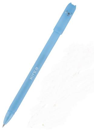 Ручка гелевая kite  синяя adorable pet
