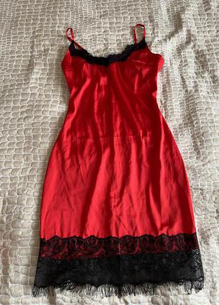 Шёлковое платье комбинация