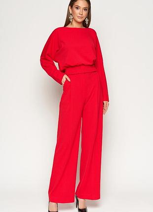 Костюм юджин с кюлотами м20 красный