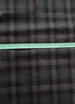 Платье в клетку зелёное8 фото