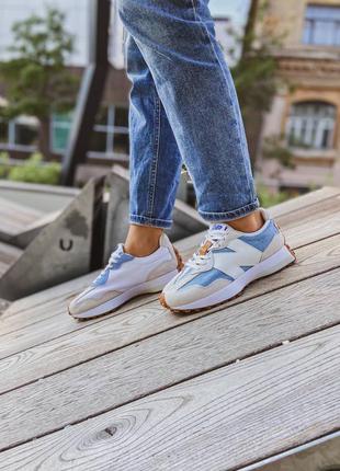 Мужские кроссовки levis x new balance 327 washed denim