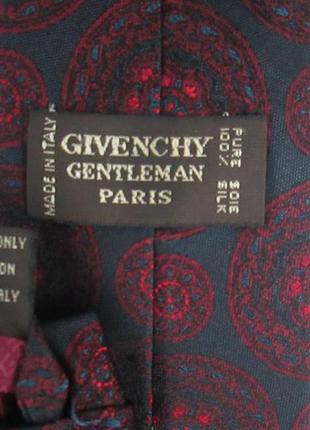 Фирменный шелковый галстук " givenchy " - 8 х 150 см. италия.5 фото