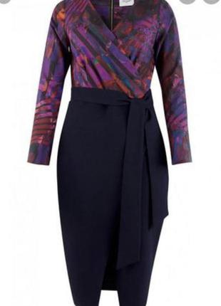 Стильне і елегантне плаття футляр на запах, плаття міді,