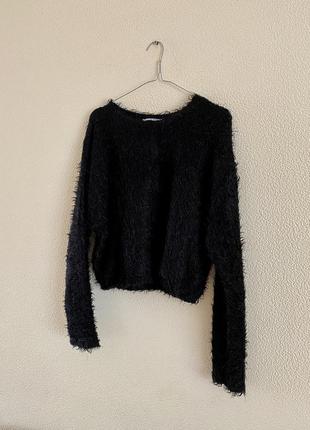 🖤black friday🖤чёрный свитер zara s