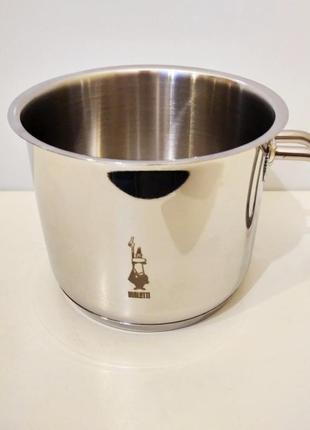Молочник bialetti suprema bollilatte (milk pot) induction диаметр 12 см. объём 1 литр2 фото