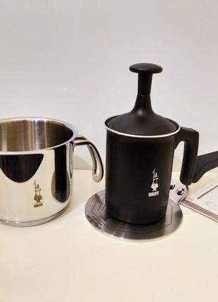 Молочник bialetti suprema bollilatte (milk pot) induction диаметр 12 см. объём 1 литр7 фото