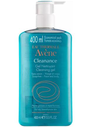 Avene cleanance cleansing gel очищаючий гель, 400 мл1 фото