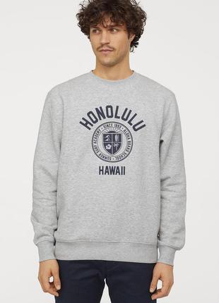 Чоловічі світшоти з принтами розмір xs від h&m швеція