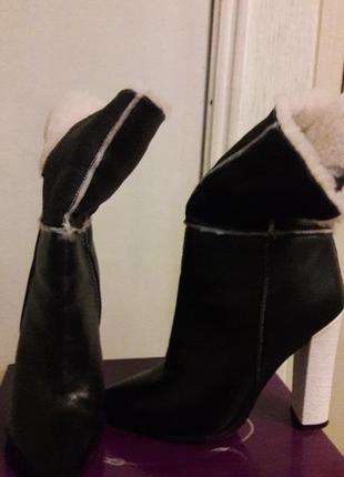 Шикарные полусапожки на натуральной цегейке