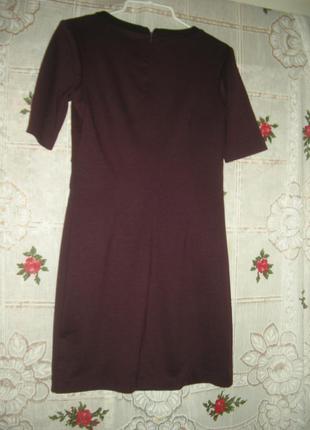 Супер платье вишневого цвета"f&f",р.8,50%коттон,50%пол-р.1 фото