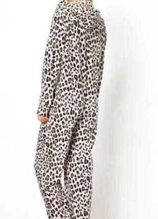 Мегакрутой флисовый ромпер домашний костюм принт леопард new look2 фото