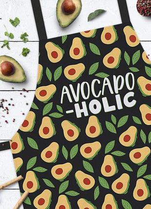 Кухонний фартух avocado holic чорний 75х51 см (frtc_21m005)