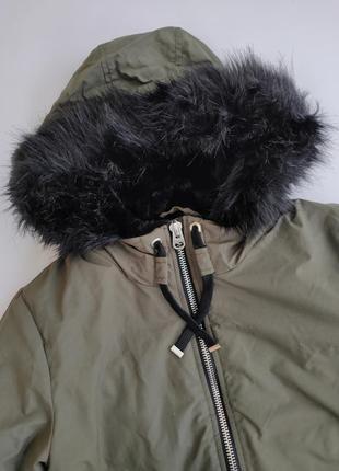 Куртка теплая зимняя с капюшоном jennyfer xs 344 фото