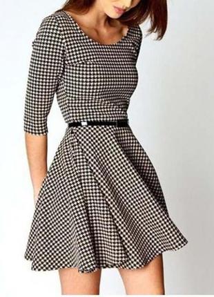 ❤️ платье в клетку/гусью лапку