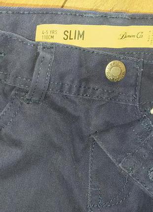 Брюки, коттоновые джинсы в идеале р. 110 cм4 фото