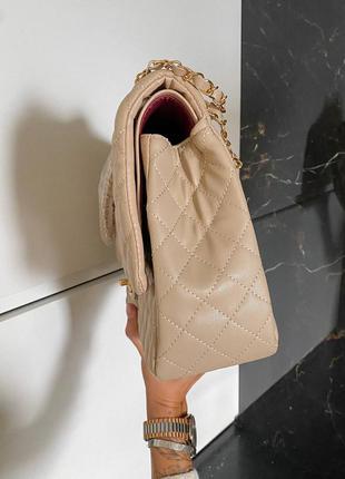 Женская брендовая бежевая большая стильная сумка жіноча шикарна бежева велика сумочка5 фото