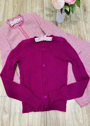 Теплий в'язаний мохеровий джемпер на гудзиках італія 🇮🇹