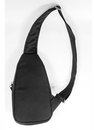 Повседневная мужская сумка - слинг черная органайзер нагрудная (mbm0011d)3 фото