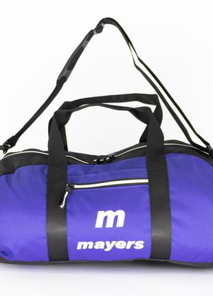 Універсальна дорожня сумка синій + чорний ручна поклажа mayers (10-380-01)2 фото