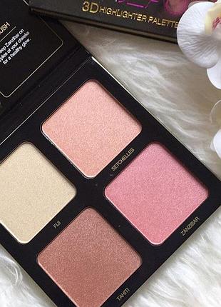Хайлайтер huda beauty 3d highlighter pallete-makeup