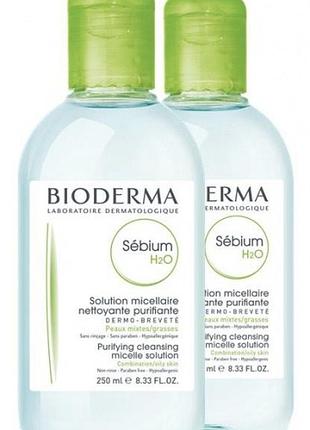 250 мл міцелярний лосьйон вода bioderma sébium h2o 250 мл