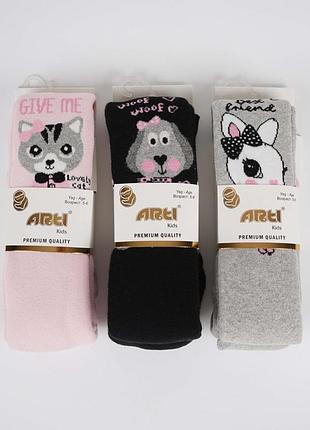 Махровые колготки для девочки, arti