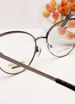 Стильні окуляри металева оправа під заміну лінз із флекс дужками6 фото