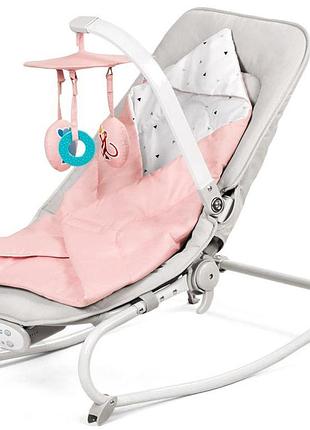 Кресло-качалка kinderkraft felio 2в1 розовое