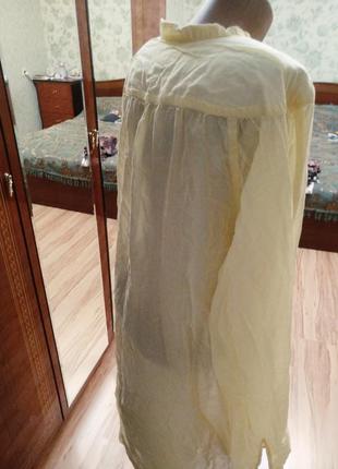 Стильная крутая рубашка туника платье с карманами органический хлопок, m-l xl5 фото