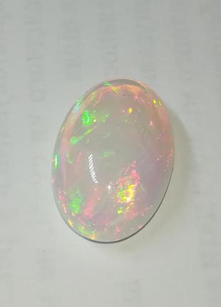 Эфиопский опал кабошон  7.78 cts   18.36 x 12.43 x 7.76 mm6 фото