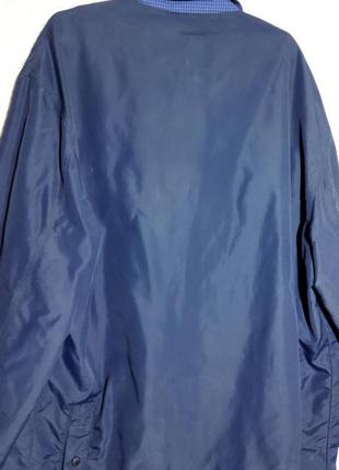 Винтажная ветровка куртка дождевик синяя3 фото