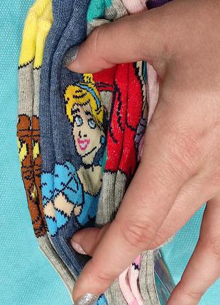 Набір красиві яскраві шкарпетки з принцесами disney розмір 23/263 фото