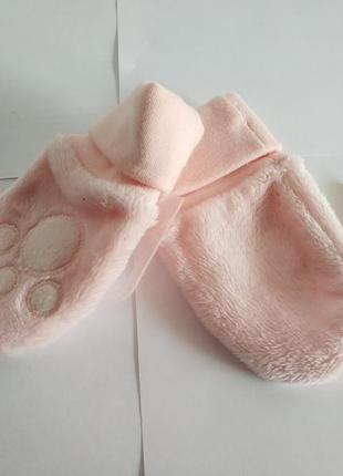 Розпродаж! дитячі плюшеві рукавиці царапки німецького бренду baby club by c&a
