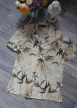 Красивая блуза тропический 🍹 рисунок блузка р.44/46/482 фото