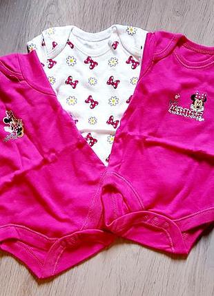 Набір боді мінні маус disney minnie mouse бодіки комплект