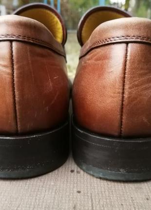 Мужские коричневые туфли лоферы hugo boss3 фото