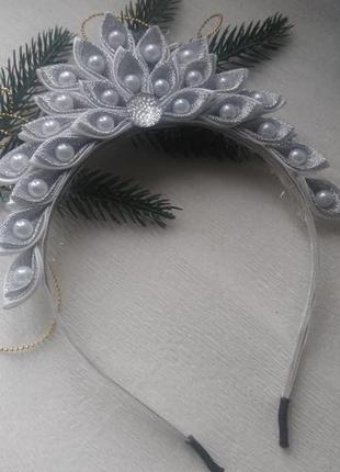 Корона новогодняя для костюма снежинки
