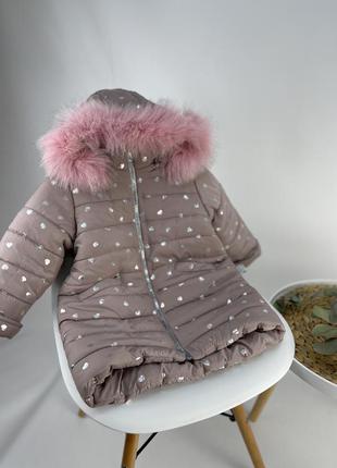 Зимове пальто тепле на флісі до -304 фото